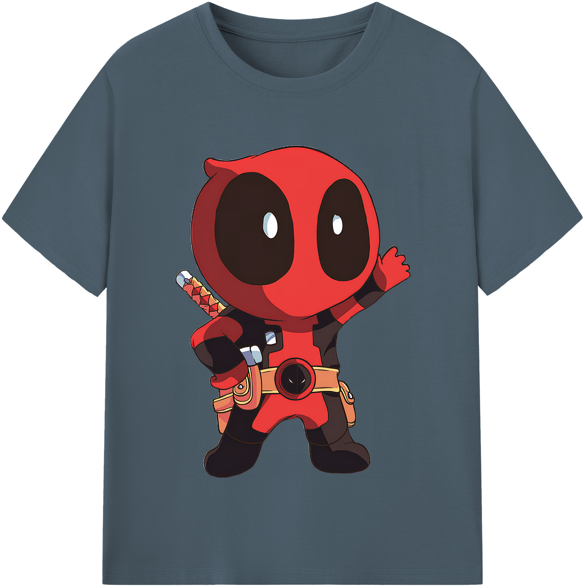 （画像用） Deadpool デッドプール 綿100％半袖Tシャツ（フロントプリント）